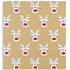 Zöwie Geschenkpapier 70 x 150 cm Weihnachten Simply The Best natürlicher Rentierkopf