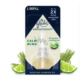 Glade Aromatherapy Electric Scented Oil Calm Mind Bergamot + Lemongrass Flüssignachfüllung für elektrische Lufterfrischer 20 ml