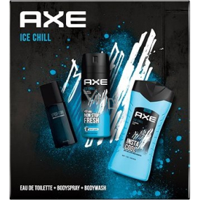 Axe Ice Chill Eau de Toilette 50 ml + Duschgel 250 ml + Deodorant Spray 150 ml, Geschenkset für Männer