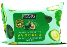 Beauty Formulas Avocado Exfoliating Facial Wipes mit Avocadoöl 25 Stück