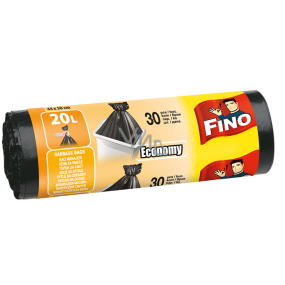 Fino Economy-Müllbeutel schwarz, 7 µ, 20 Liter 44 x 50 cm, 30 Stück