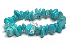 Tyrkenit-Armband elastischer gehackter Naturstein, 19 cm große zerkleinerte Stücke, Stein der jungen Leute, auf der Suche nach Lebenssinn