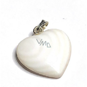 Perlen-Herz-Anhänger Naturstein 2,2 cm 1 Stück, Symbol der Weiblichkeit