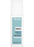 Mexx Simply for Him parfümiertes Deodorantglas für Männer 75 ml