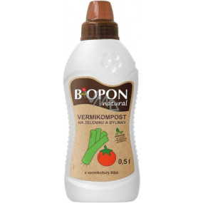 Bopon Natural Vermicompost für Gemüse und Kräuter Flüssigdünger 500 ml