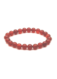 Achat rot elastisch Naturstein, Perle 8 mm / 16-17 cm, fügt Stärke