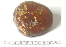 Jaspis Brekcie Getrommelter Naturstein 280 - 340 g, 1 Stück, Stein der positiven Energie