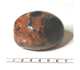 Jaspis Brekcie Getrommelter Naturstein 100 - 160 g, 1 Stück, Stein der positiven Energie