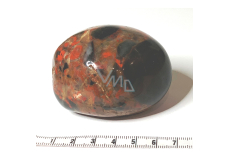 Jaspis Brekcie Getrommelter Naturstein 100 - 160 g, 1 Stück, Stein der positiven Energie