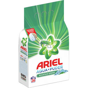 Ariel Aquapuder Mountain Spring Waschpulver für saubere und duftende, fleckenfreie Wäsche 36 Dosen 2,34 kg