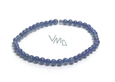 Lapislazuli Armband elastisch Naturstein, Kugel 4 mm / 16 - 17 cm, Harmonie Stein