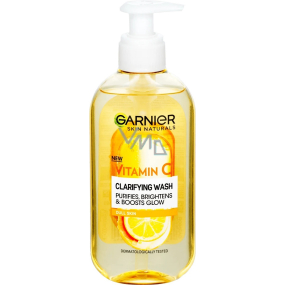 Garnier Skin Naturals Vitamin C Cleansing Facial Gel für fahle und müde Haut 200 ml Spender