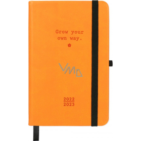 Albi Tagebuch von September 2022 bis August 2023 Tasche wöchentlich Student Orange 14 x 9 x 1,5 cm