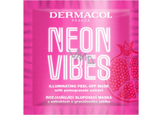 Dermacol Neon Vibes Aufhellende Peel-off-Maske mit Granatapfelextrakt 8 ml