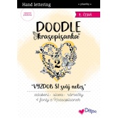 Ditipo Doodles Doodle - Dekoriere dein Notizbuch 2 vorgedruckte tschechische Wörter zum Üben 36 Seiten 7264001
