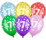 Ditipo Latex Luftballons aufblasbar Metall Mix von Farben Nr. 7 30 cm 6 Stück