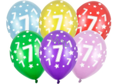 Ditipo Latex Luftballons aufblasbar Metall Mix von Farben Nr. 7 30 cm 6 Stück