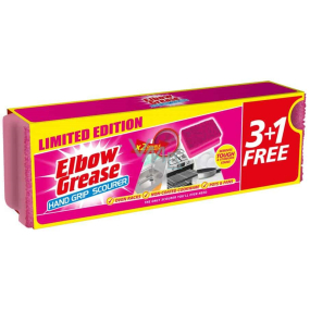 Elbow Grease Pink Spülschwamm 9,5 x 7 cm 4 Stück