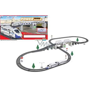 EP Line Power Train World Basis-Set mit Hochgeschwindigkeitszug und Reisewagen, empfohlen ab 4 Jahren
