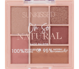 Sunkissed Oh So Natural Face Palette Lidschatten-Palette 4 x 0,9 g + Highlighter 1,3 g + Rouge 1,3 g + Bronzer 1,7 g