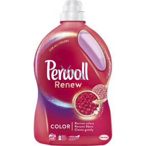 Perwoll Renew Color Waschgel für Buntwäsche, Schutz vor Formverlust und Erhaltung der Farbintensität 48 Dosen 2,88 l