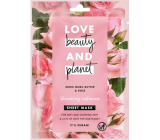 Love Beauty & Planet Murumur Butter und Rose Textile Gesichtsmaske für strahlende Haut 21 ml 1 Stück