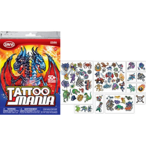 EP Line Savvi Tattos Mania Tattoo-Aufkleber 50 Stück, empfohlen ab 4 Jahren