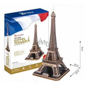 CubicFun Puzzle 3D Eiffelturm 82 Teile, empfohlen ab 10 Jahren