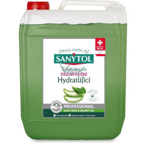 Sanytol Grüner Tee & Aloe Vera Desinfektionsmittel feuchtigkeitsspendende Handseife Kanister 5 l