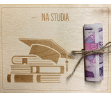 Albi Geldkarte aus Holz Für Studien 15,5 x 12,5 x 0,3 cm