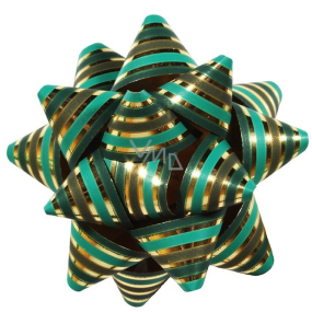 Nekupto Luxus-Weihnachtsseestern Grün-Gold 6,5 cm
