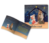 Nekupto Weihnachtskarte Weihnachtsmann 100 x 100 mm