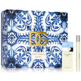 Dolce & Gabbana Light Blue Eau de Toilette 25 ml + Eau de Toilette 10 ml Miniatur, Geschenkset für Frauen