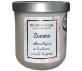 Heart & Home Frische Leinen Soja-Duftkerze mit dem Namen Zuzana 110 g