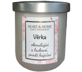Heart & Home Frische Leinen Soja-Duftkerze mit Veras Namen 110 g