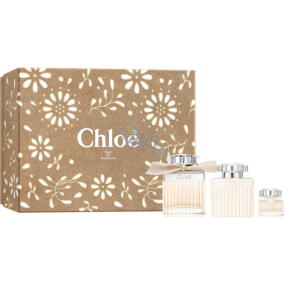 Chloé Chloé Eau de Parfum 75 ml + Körperlotion 100 ml + Eau de Parfum 5 ml Miniatur, Geschenkset für Frauen