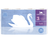 Harmony Soft Weiß Unparfümiertes Toilettenpapier 132 Schnipsel 3lagig 8 Stück