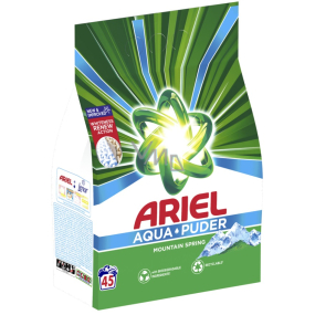 Ariel Aquapuder Mountain Spring Waschpulver für saubere und duftende, fleckenfreie Wäsche 45 Dosen 2,925 kg