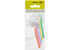 Spokar XML 0,4 - 0,8 mm Interdentalbürsten Set Mix 5 Stück + Kappe 5 Stück