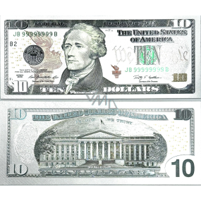 Talisman versilberter 10 USD-Schein