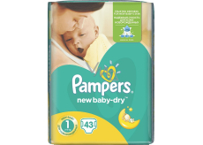 Pampers New Baby Dry 1 Neugeborene 2-5 kg Wegwerfwindeln 43 Stück
