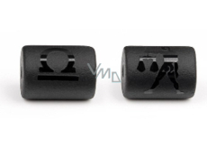 Onyx Waage Sternzeichen, Naturstein-Armbandanhänger, 10 mm 1 Stück, Lebenskraftstein