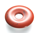 Jaspis rot Donut Naturstein 30 mm, Vollpflege Stein