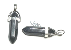 Goldstein blau Avanturin Pendel Sechseck Anhänger 41 x 13 mm, Stein der Ambition