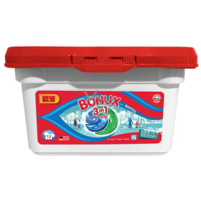 Bonux White Polar Ice Fresh 3in1 Gel-Kapseln für weiße Wäsche 12 Dosen 318 g