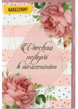 Nekupto Geburtstagskarte Rosa Pfingstrosen 115 x 170 mm