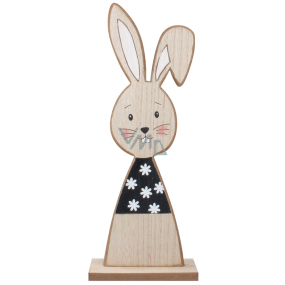Kaninchen aus Holz mit Zähnen zum Aufstellen 12 x 30 cm