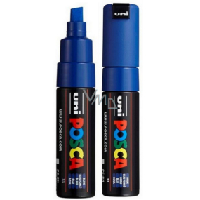 Posca Universal-Acrylmarker mit breiter, geschnittener Spitze 8 mm Blau PC-8K