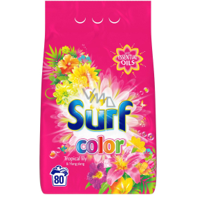 Surf Color Tropical Lily & Ylang Ylang Waschpulver für Buntwäsche 80 Dosen 5,2 kg