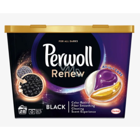 Perwoll Renew & Care Caps schwarz Wäschekapseln 28 Dosen 406 g